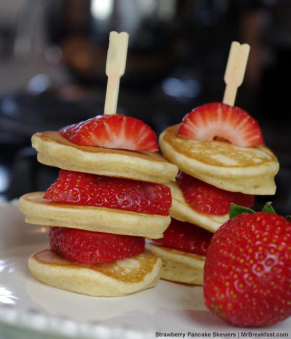 Strawberry Pancake Skewers