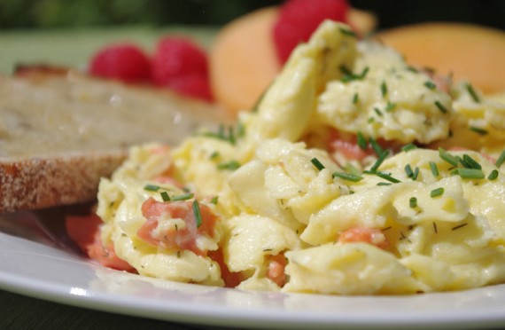 Scrambled Eggs With Smoked Salmon