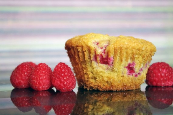 Raspberry And White Chocolate Muffins