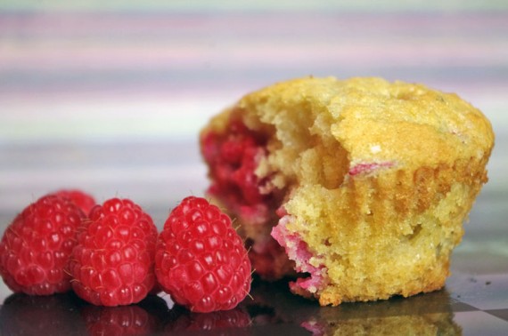 Raspberry And White Chocolate Muffins