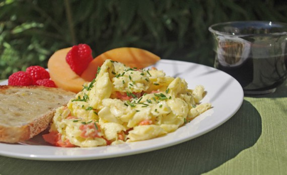 Scrambled Eggs With Smoked Salmon