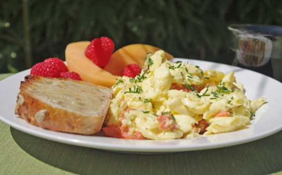 Scrambled Eggs With Smoked Salmon