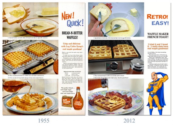 Waffle Maker French Toast - 1955 & Today