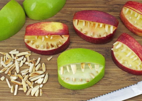 Apple Teeth w/ Toasted Almonds