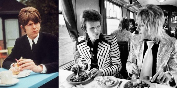 David Bowie Eating Breakfast