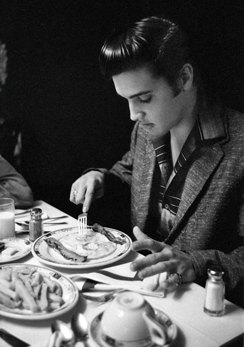 Elvis Eating Breakfast 1956