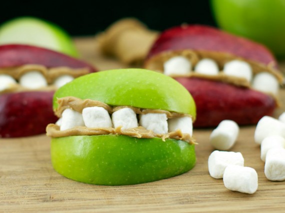 Marshmallow Apple Teeth