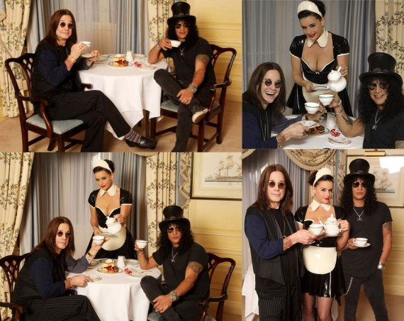 Ozzy And Slash Take Tea