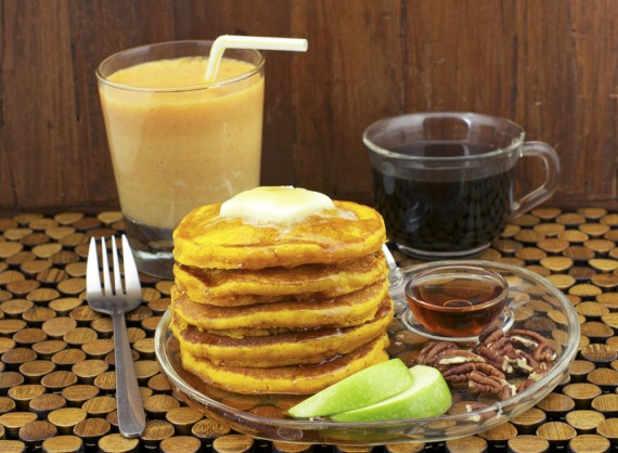 Pumpkin Pancakes & Pumpkin Milkshake