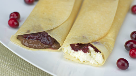 Cranberry Sauce In A Crepe