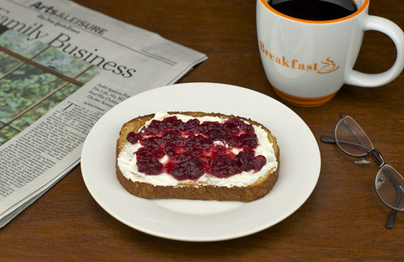 Cranberry Sauce On Toast