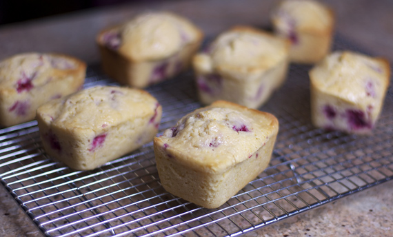 Cooling Mini Breads On Wire Rack