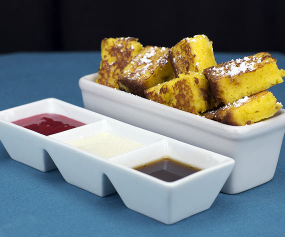 French Toast Golden Nuggets With Dipping Sauces