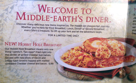 Hobbit Hole Breakfast On Denny's Menu