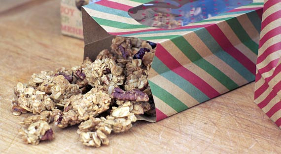 Tipped Bag Of Holiday Granola