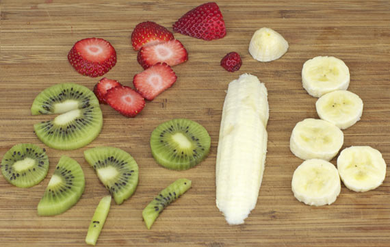 Cutting Fruit For Waffle Butterflies