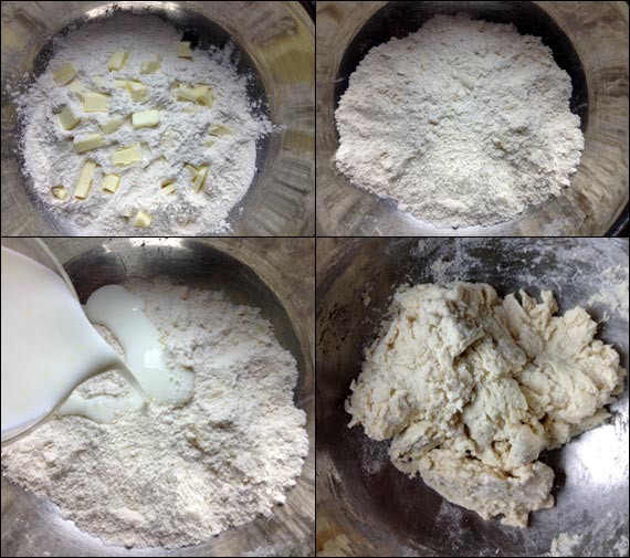 Making Buttermilk Biscuit Dough
