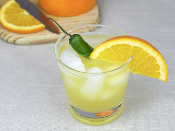 Orange, Honey And Jalapeno Soda Pop