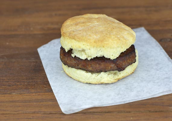 Sausage Biscuit Sandwich