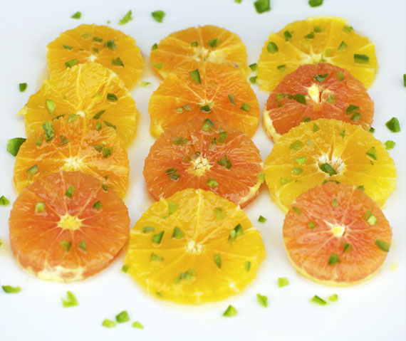 Oranges With Honey And Jalapeno