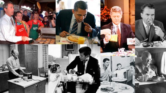 U.S. Presidents Eating Breakfast