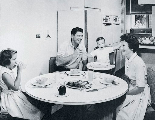 Reagan Family Breakfast in 1955