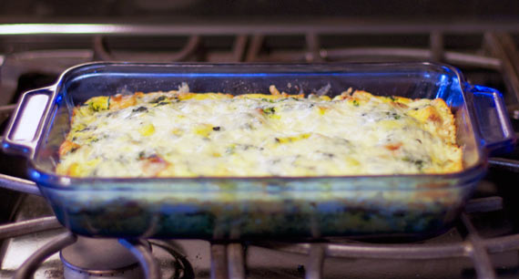 Green Egg Caserole In The Oven