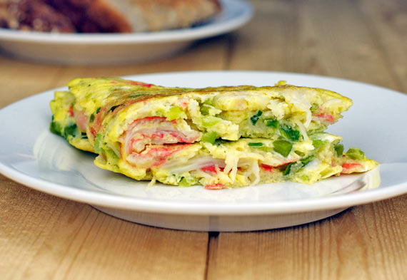 Inside Of Crab Meat Omelette