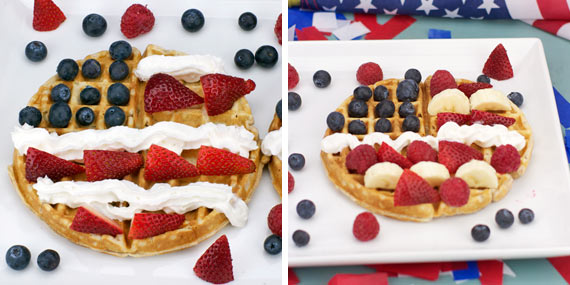 4th of July Waffles