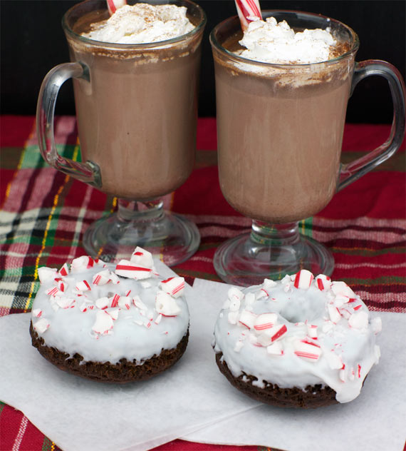 Candy Cane Hot Cocoa And Related Donuts