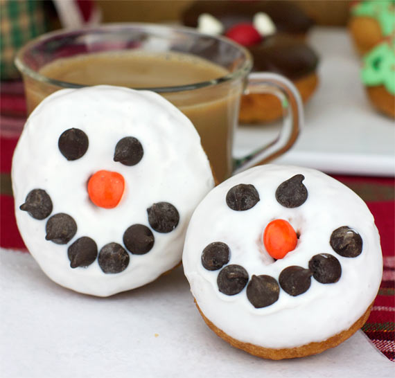 Snowman Cake Donuts