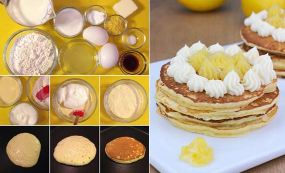 Lemon Pancake With Lemon Curd