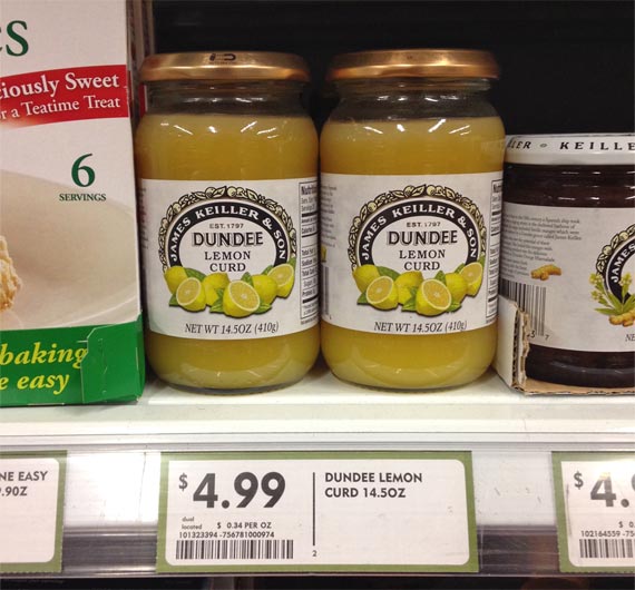 Expensive Lemon Curd From A Store