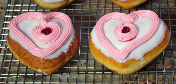 Strawberry Heart Donuts