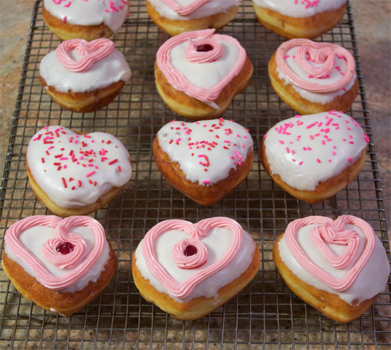 Strawberry Valentine's Day Donuts