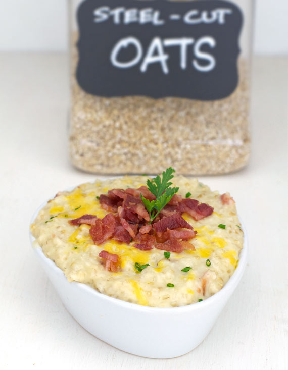 Bacon Cheddar Steel-Cut Oatmeal