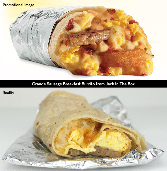 Grande Sausage Breakfast Burrito from Jack In The Box