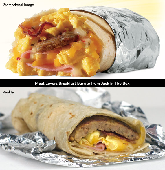 Meat Lovers Breakfast Burrito from Jack In The Box