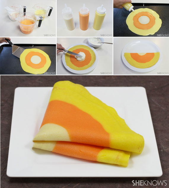 Candy Corn Crepes at SheKnows.com