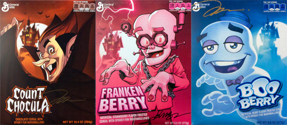 2014 Monster Cereal Boxes