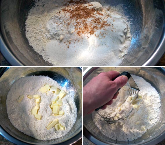 Mixing Baked Donut Dry Ingredients