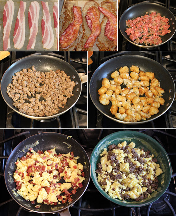 Ingredients For Homemade Frozen Breakfast Burritos