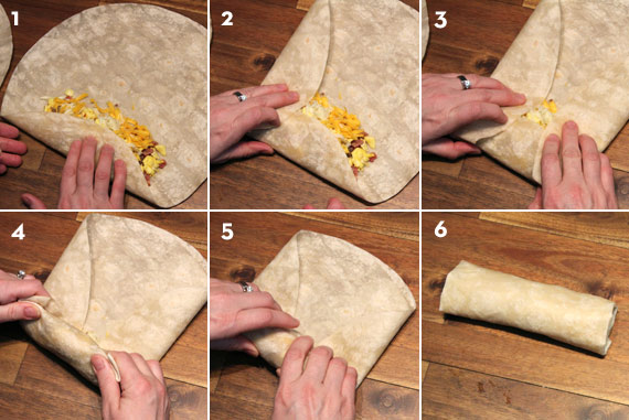 How To Fold A Breakfast Burrito