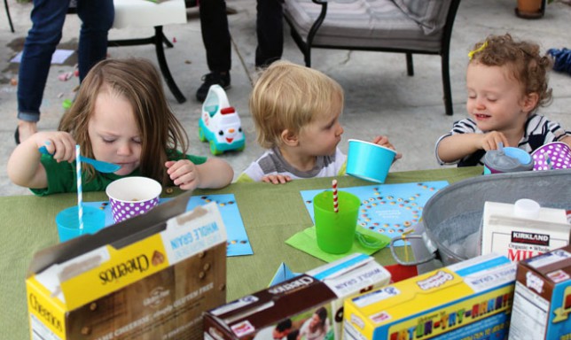 Kids Celebrating National Cereal Day