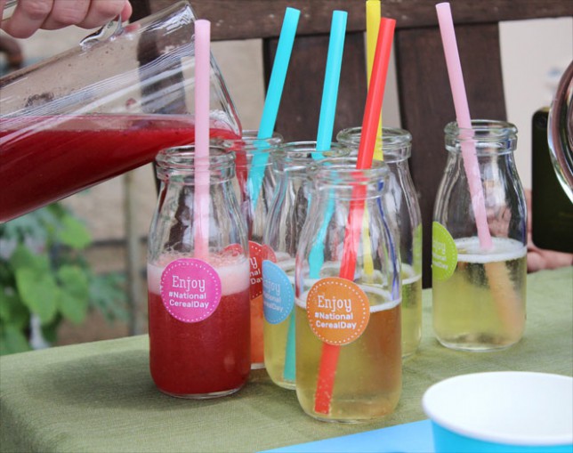 Mimosas In Milk Bottles For National Cereal Day