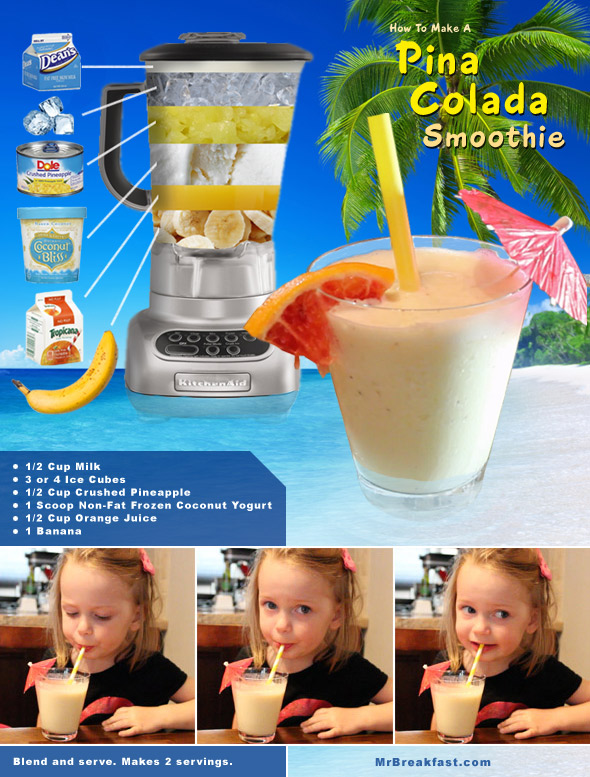 How To Make A Pina Colada Smoothie