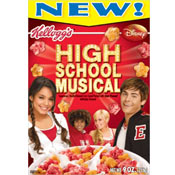 2008 Kellogg's Disney High School Musical Cereal Box kz84 shm526 
