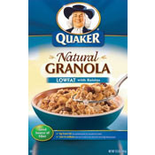 Natural Granola: Lowfat With Raisins