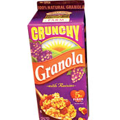 Crunchy Granola With Raisins