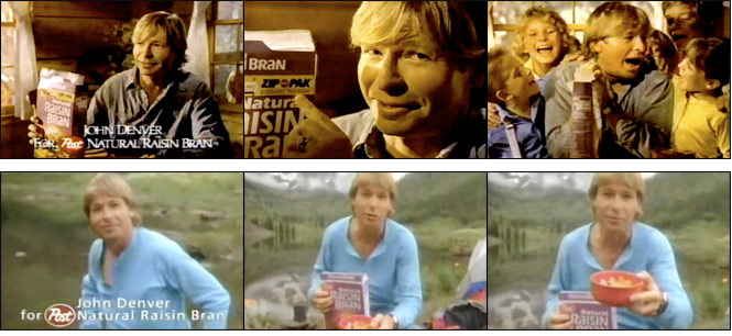 John Denver Post Natural Raisin Bran Commercials